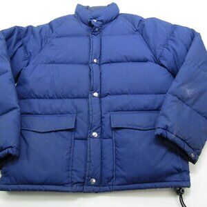 VTG Sportsman Choice Winter Jacket Mens Medium Blue Full Zipper Outdoors